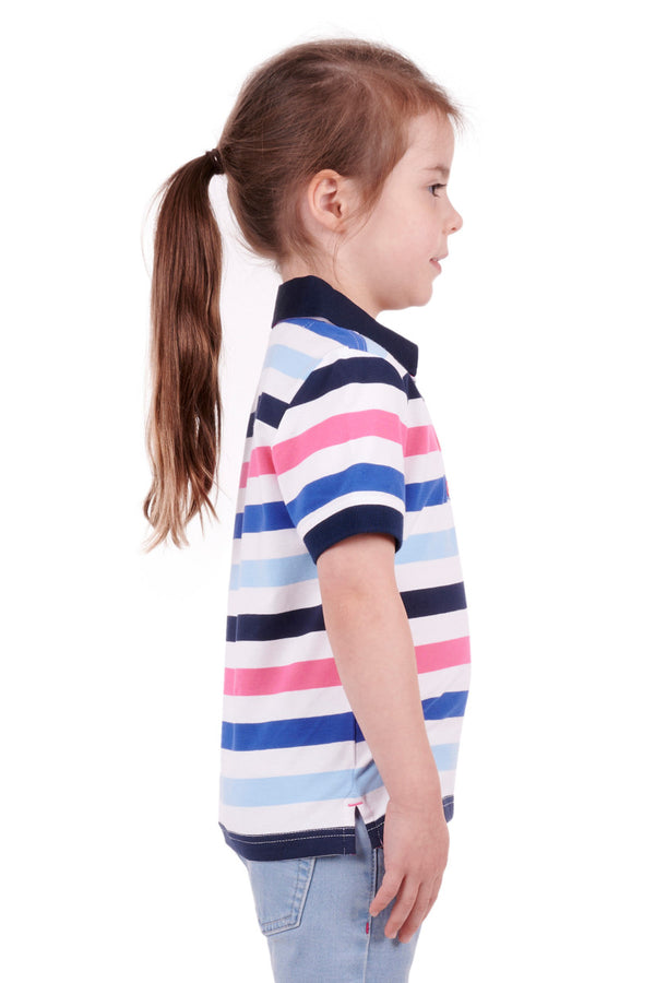 Thomas Cook Girls (Kids) Andy Short Sleeve Polo - Navy/Multi