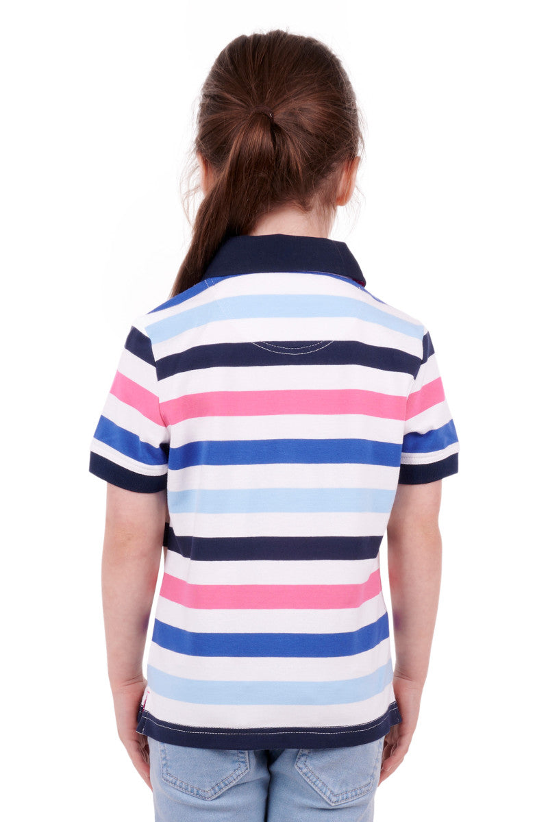 Thomas Cook Girls (Kids) Andy Short Sleeve Polo - Navy/Multi