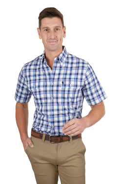 Thomas Cook Men's Luke Check 2-Pocket Short Sleeve Shirt