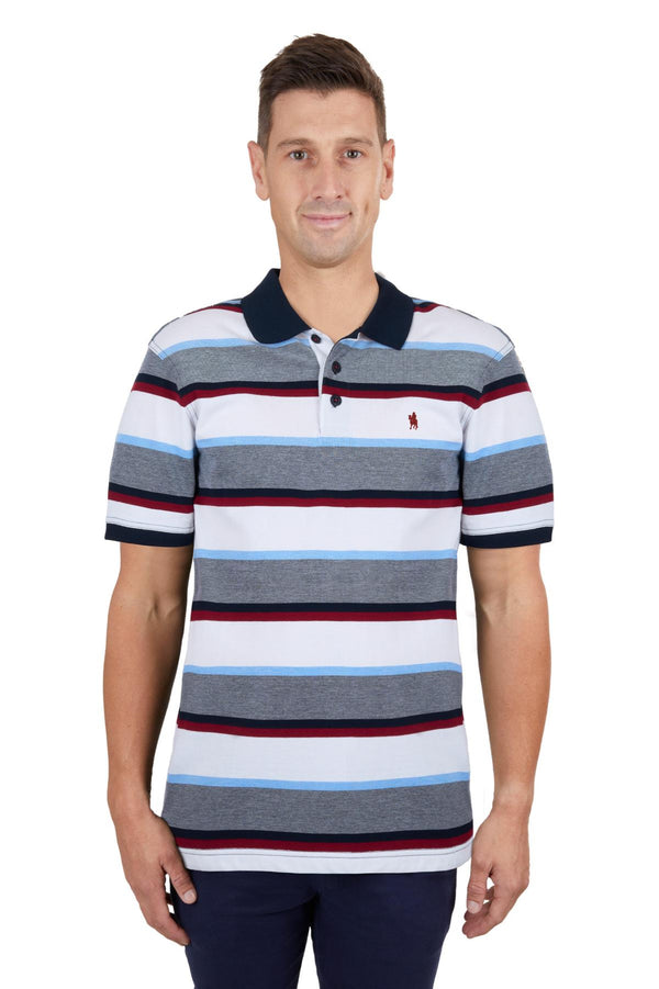 Thomas Cook Mens Will Short Sleeve Polo - Navy/White