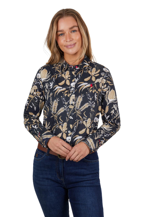 Thomas Cook Womens Emmy Long Sleeve Shirt - Navy