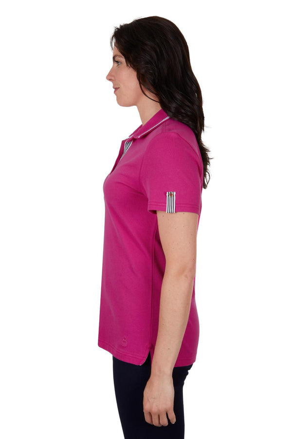 Thomas Cook Womens Sasha Short Sleeve Polo - Berry