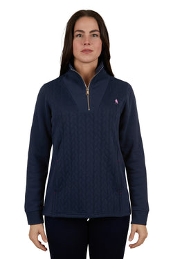 Thomas Cook Women's Abby 1/4 Zip Rugby - Navy