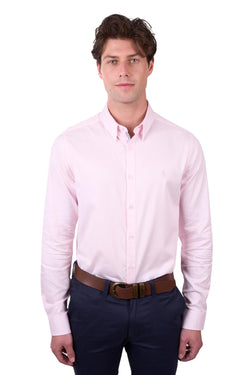 Thomas Cook Mens Callum Tailored Long Sleeve Shirt - Pink