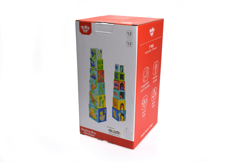TOOKY TOY NESTING BOXES DINOSAUR