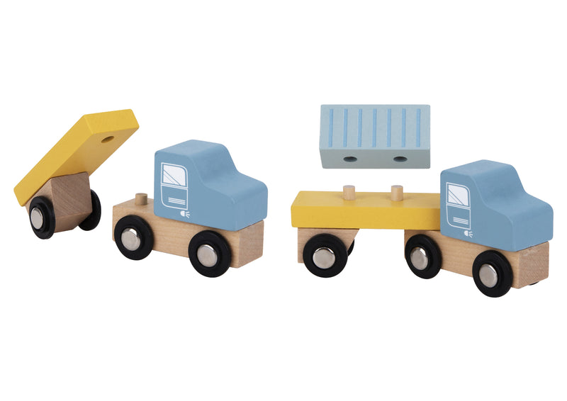 TOOKY TOY PORT CRANE CARGO SET