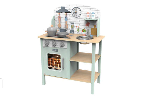 TOOKY TOY WOOD PLAY KITCHEN SET