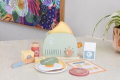 TOOKY TOY WOOD TOASTER SET