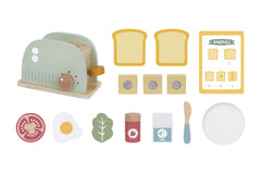 TOOKY TOY WOOD TOASTER SET