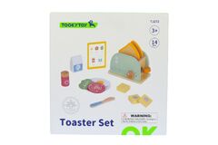 TOOKY TOY WOOD TOASTER SET