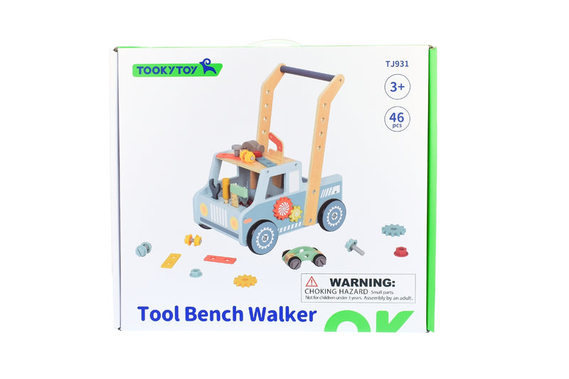 TOOKY TOY TOOL BENCH TRUCK PUSH WALKER