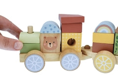 TOOKY TOY- MY FOREST FRIENDS STACKING BLOCKS TRAIN