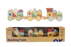 TOOKY TOY- MY FOREST FRIENDS STACKING BLOCKS TRAIN