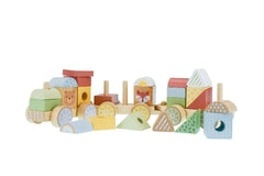 TOOKY TOY- MY FOREST FRIENDS STACKING BLOCKS TRAIN