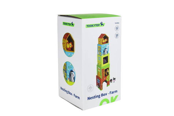 TOOKY TOYS NESTING BOX- FARM