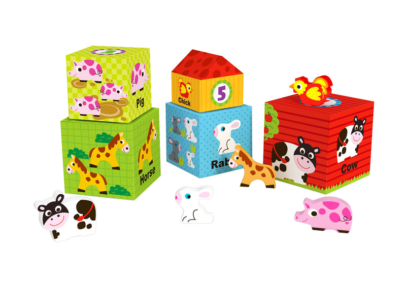TOOKY TOYS NESTING BOX- FARM