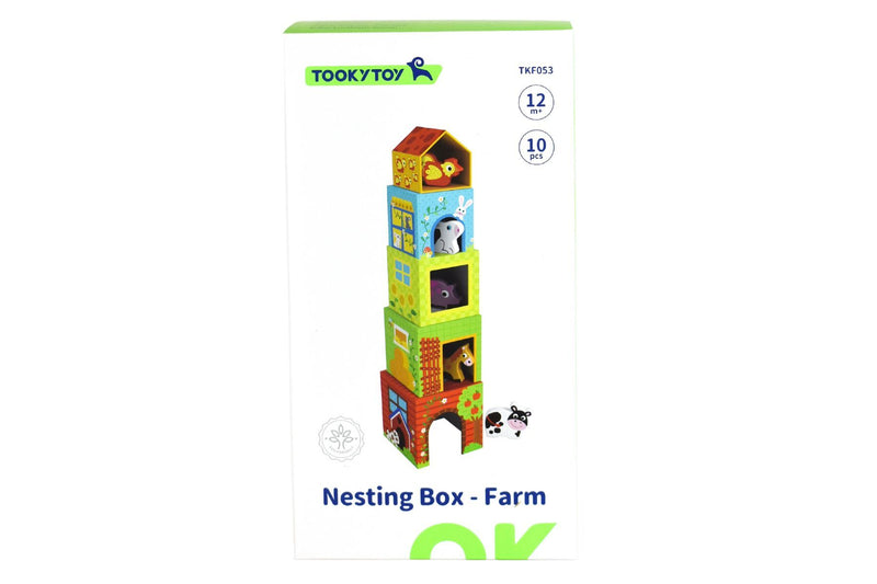 TOOKY TOYS NESTING BOX- FARM