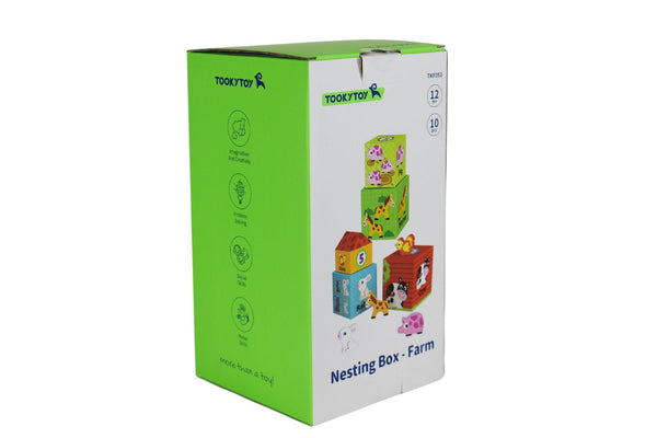 TOOKY TOYS NESTING BOX- FARM