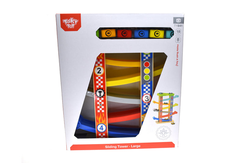 TOOKY TOY SLIDING TOWER CAR RUN