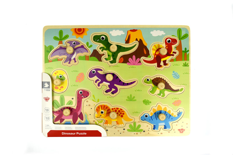 TOOKY TOYS DINOSAUR PEG PUZZLE