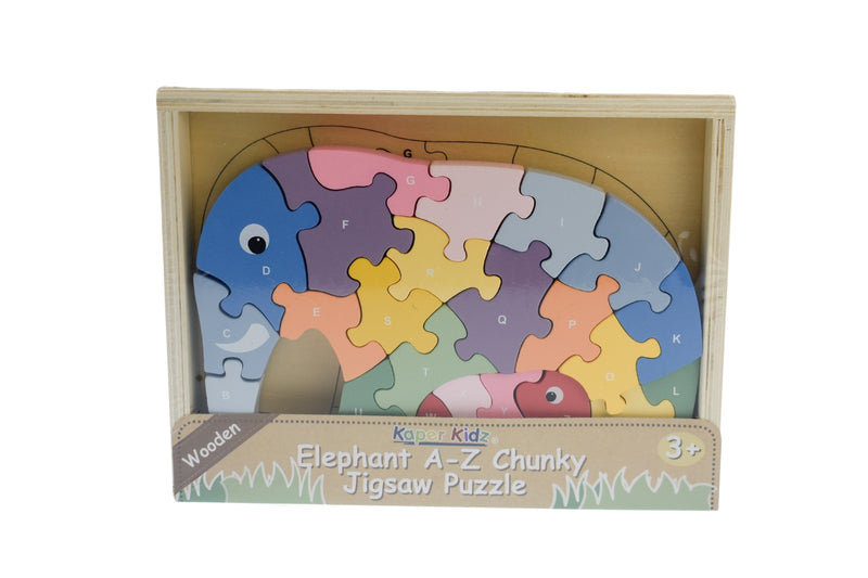 KAPER KIDZ ELEPHANT A-Z CHUNKY JIGSAW PUZZLE