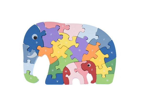 KAPER KIDZ ELEPHANT A-Z CHUNKY JIGSAW PUZZLE