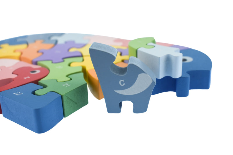 KAPER KIDZ ELEPHANT A-Z CHUNKY JIGSAW PUZZLE