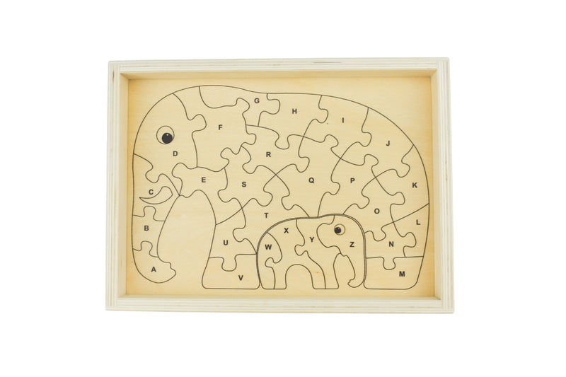 KAPER KIDZ ELEPHANT A-Z CHUNKY JIGSAW PUZZLE