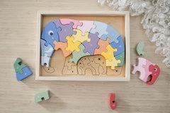 KAPER KIDZ ELEPHANT A-Z CHUNKY JIGSAW PUZZLE