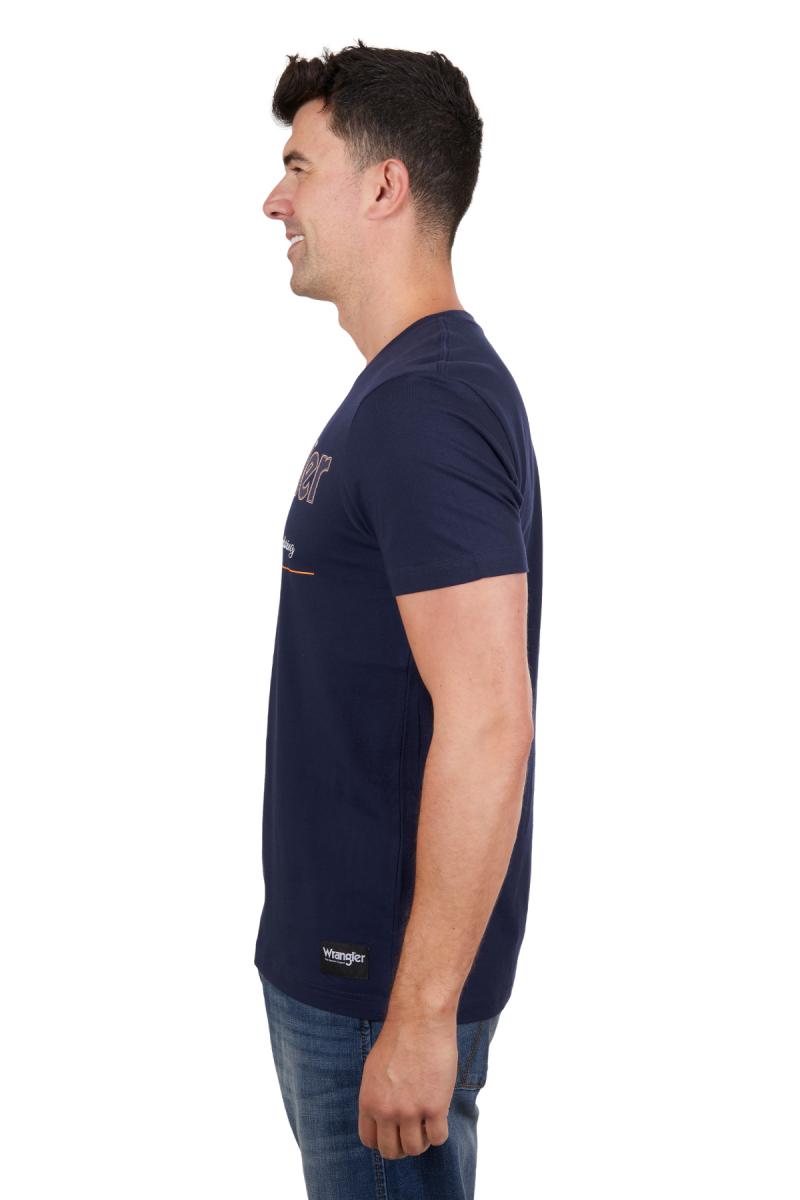 Wrangler Men's Owen Short Sleeve Tee - Navy