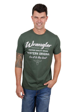 Wrangler Men's Ethan Short Sleeve Tee - Cypress