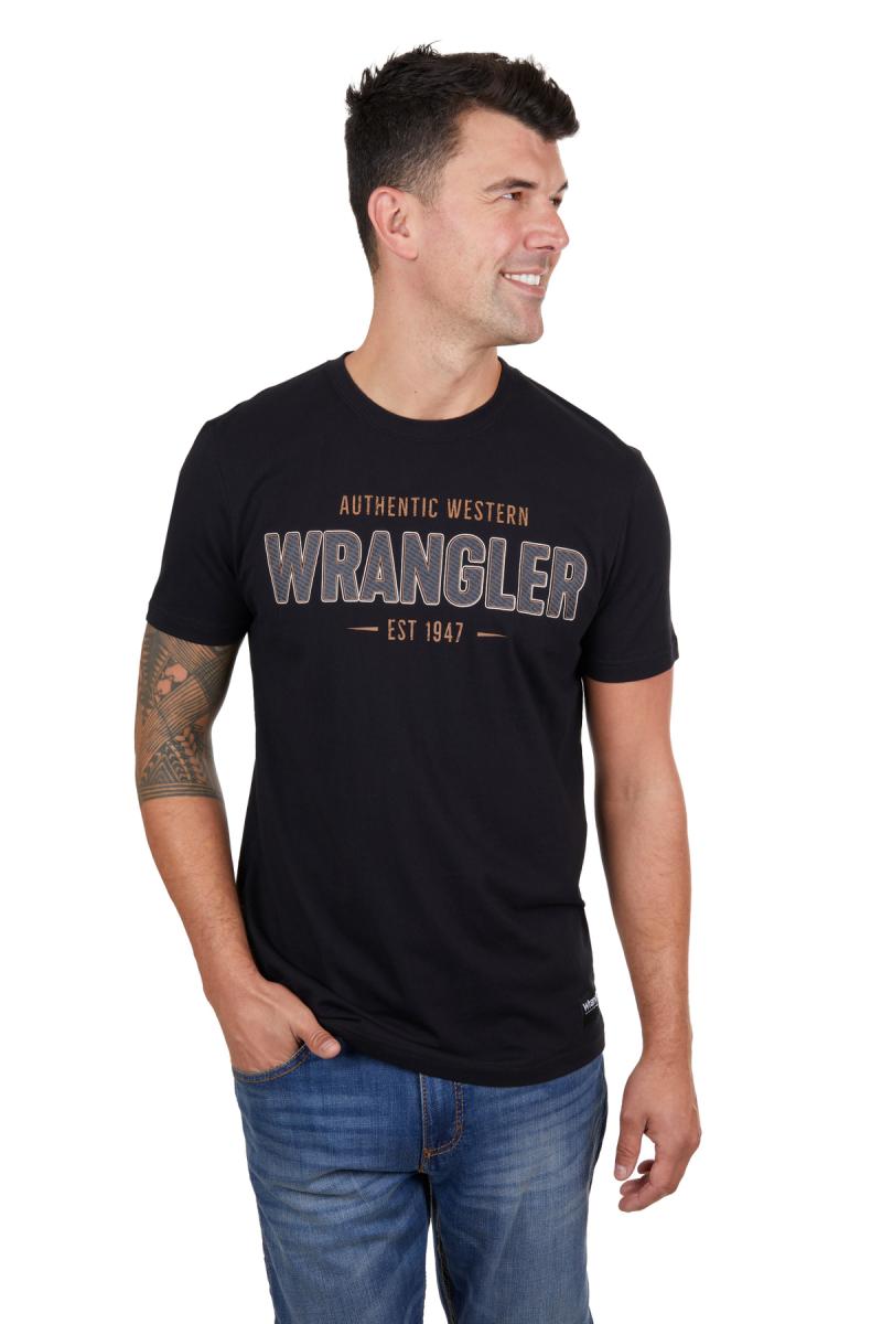 Wrangler Men's Aaron Short Sleeve Tee - Black