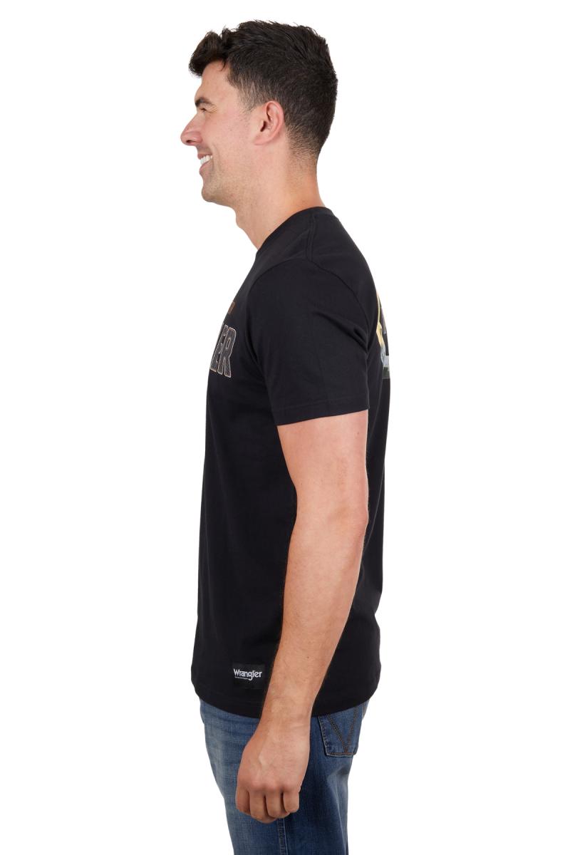 Wrangler Men's Aaron Short Sleeve Tee - Black