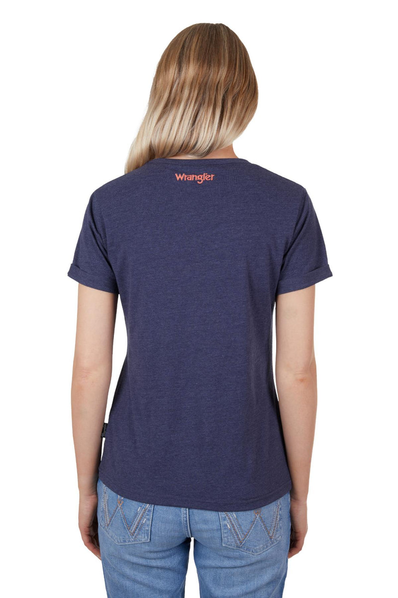 Wrangler Womens Bianca Short Sleeve Tee - Navy Marle