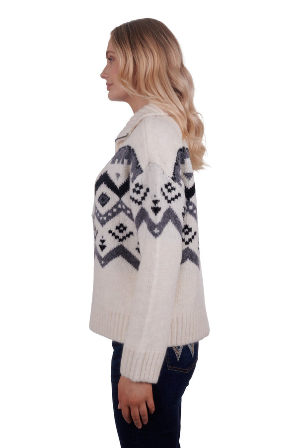 Wrangler Women's Lexie Knitted Pullover - Cream