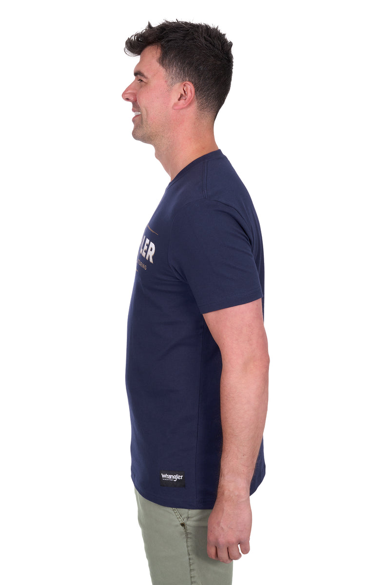 Wrangler Men's Albert Short Sleeve Tee - Navy