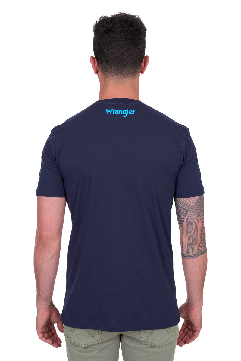 Wrangler Men's Albert Short Sleeve Tee - Navy