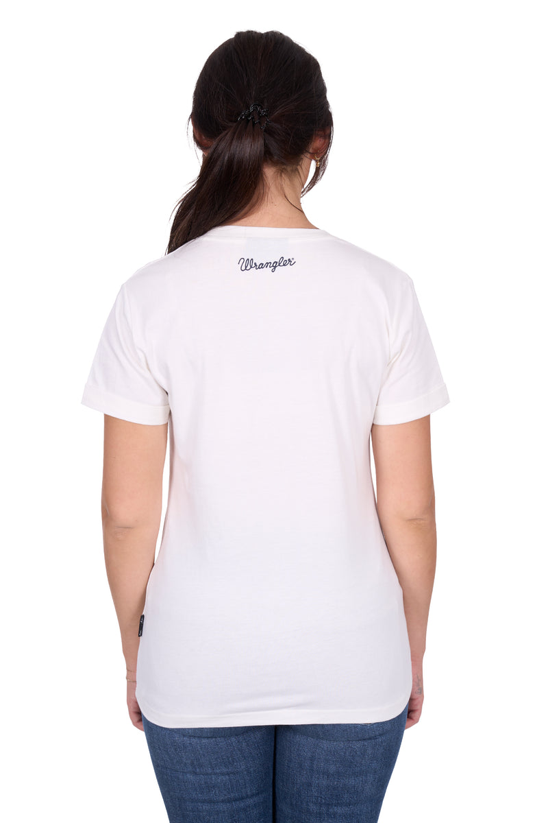 Wrangler Women's Piper Short Sleeve Tee - Cream