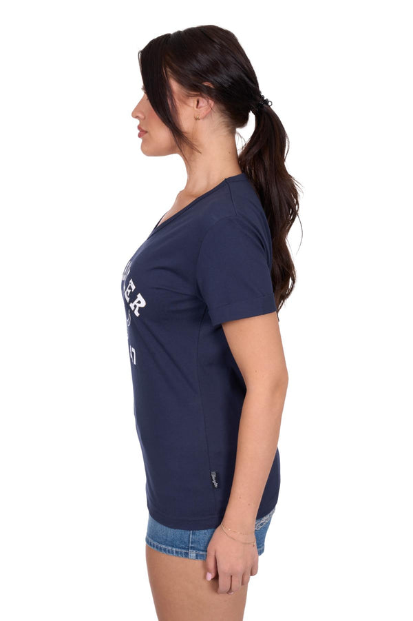 Wrangler Women's Reese Short Sleeve Tee - Navy