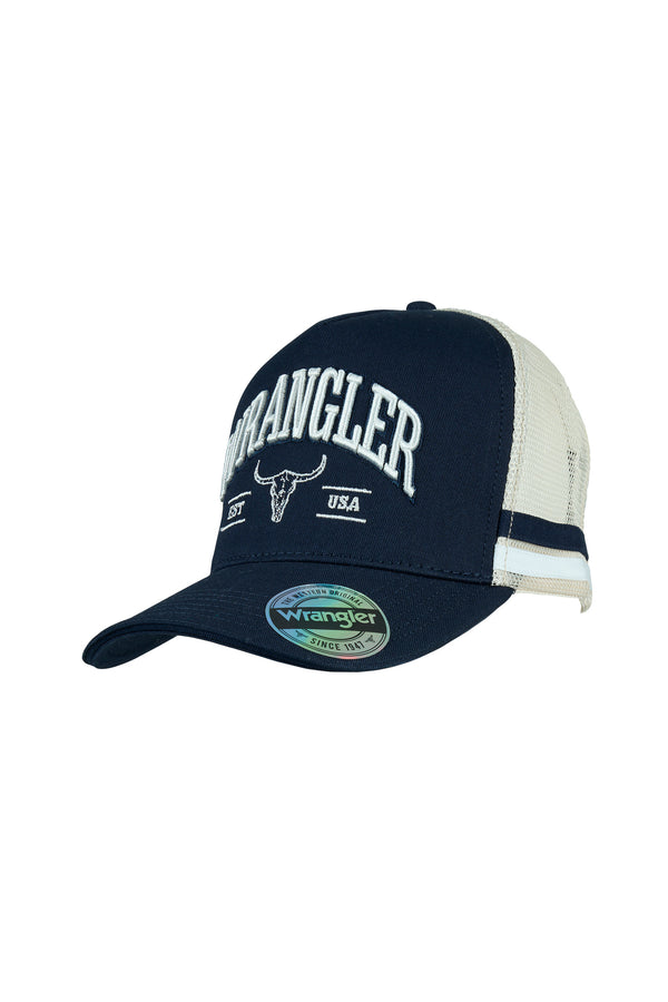 Wrangler Lyndel High Profile Trucker Cap - Navy