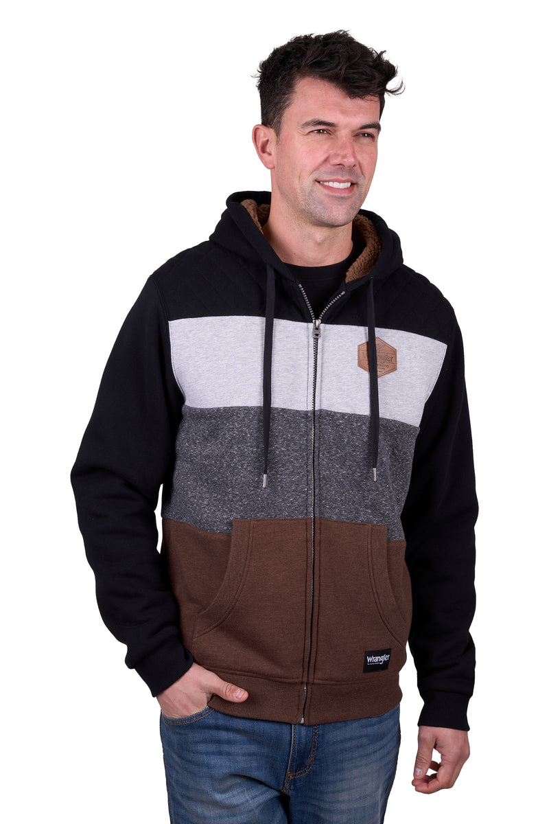 Thomas Cook Men’s Eric Zip Through Hoodie - Black/Multi