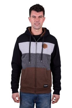 Thomas Cook Men’s Eric Zip Through Hoodie - Black/Multi