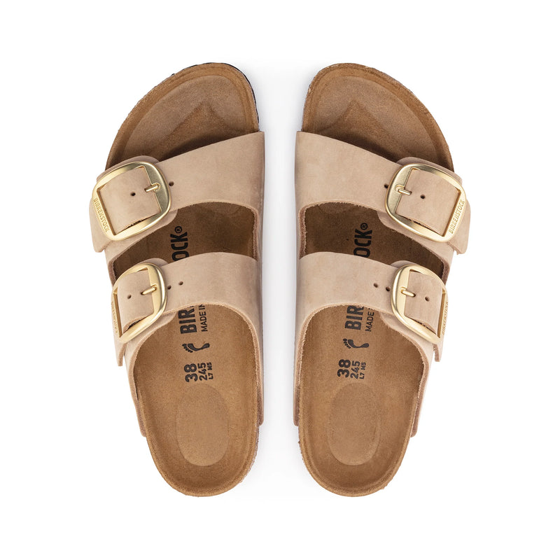 Birkenstock Arizona Big Buckle Sandcastle - Nubuck Leather Regular