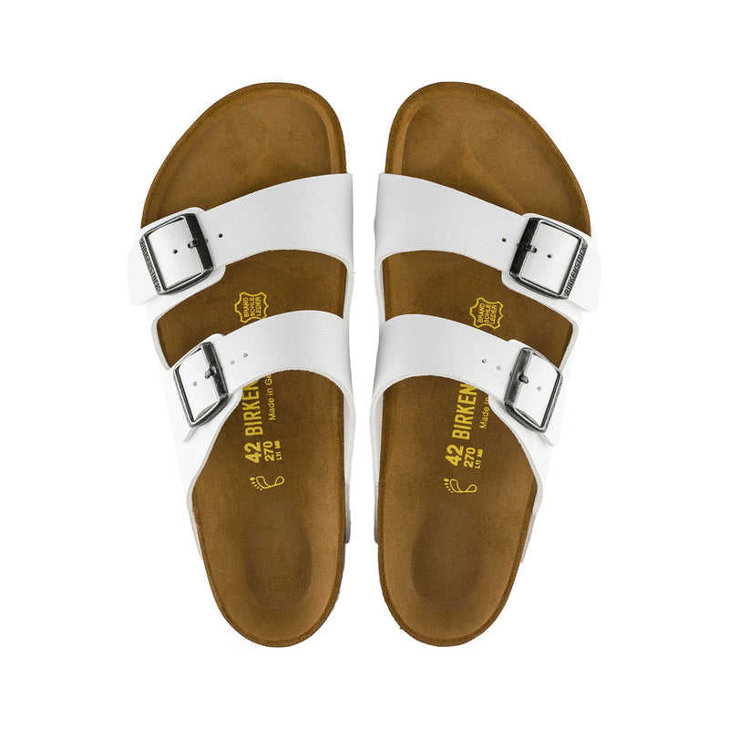 Birkenstock Arizona White Birko-Flor- Regular – Assef's