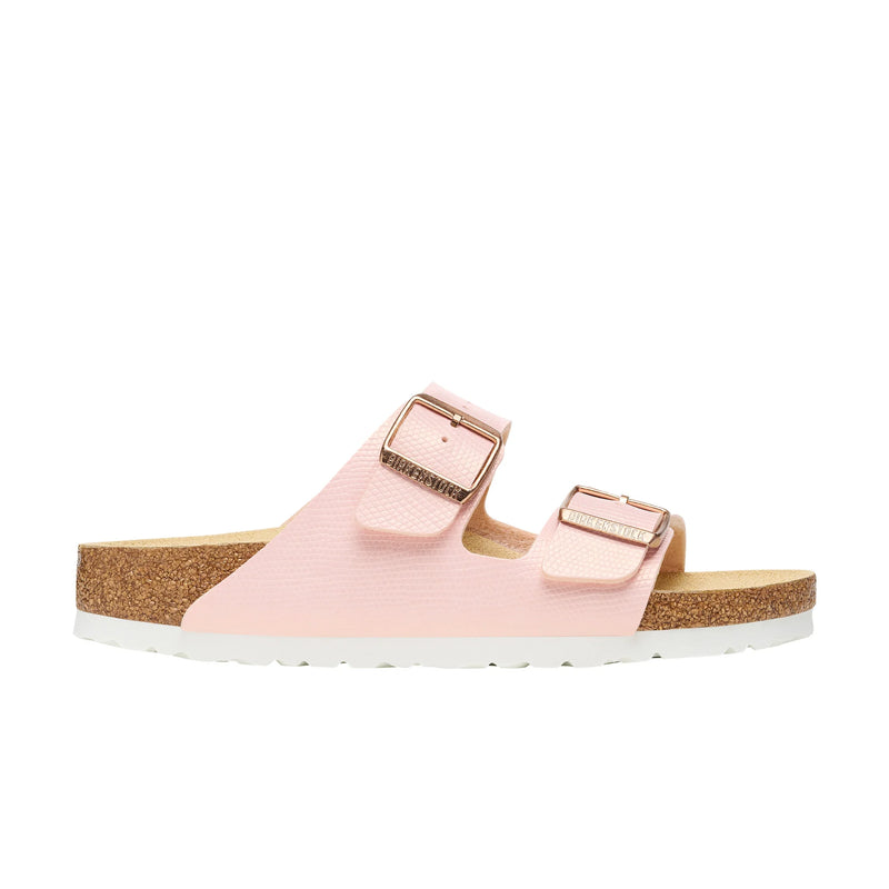 Birkenstock Arizona Shiny Light Rose - Embossed Birko-Flor Narrow