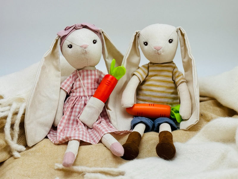 LITTLE CLOUD-  PLUSH TOY GIRL BUNNY