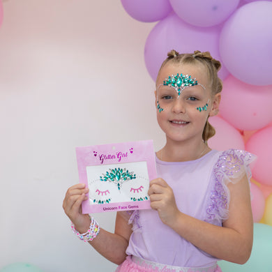 GLITTER GIRL UNICORN FACE GEMS- DAZZLE DELIGHT