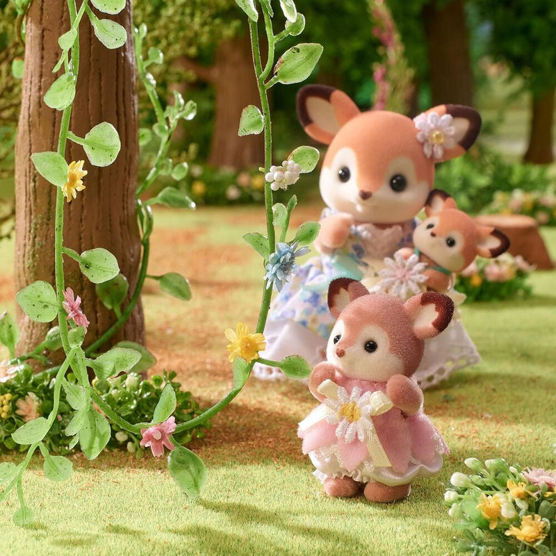 Sylvanian Families Deer Babies - Floral Swing Set