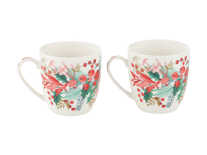 Maxwell & Williams Merry Berry Mug Set of 2 Gift Boxed