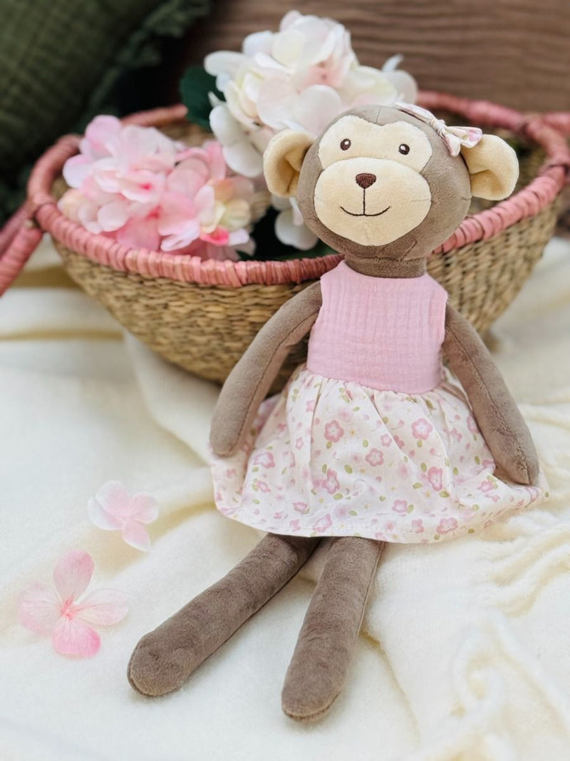 LITTLE CLOUD- PLUSH TOY GIRL MONKEY-MILA